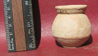 Authentic Ancient Roman Uncleaned Pottery Terra Cotta Clay Vessel Pot 7628 photo