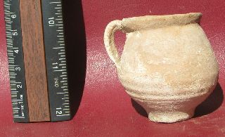 Authentic Ancient Roman Uncleaned Pottery Terra Cotta Clay Vessel Pot 7623 photo