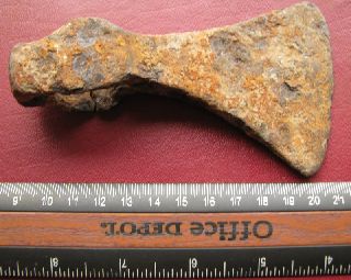 Authentic Ancient Germanic Iron Throwing Axe Rt 80 photo