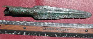 Ancient Persian Bronze Spearhead Spear Rt 42 photo