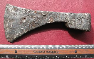Ancient Large Medieval Germanic Iron Axe Rt 68 photo