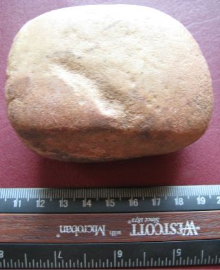 American Indian Nutting Stone From Arkansas 7227 photo