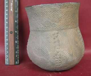 American Indian Mississippian Pottery Vessel 7218 photo