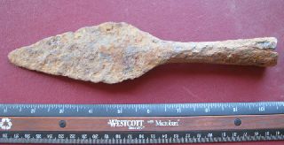 Authentic Ancient Viking Iron Spearhead Spear 8th To 11th Century A.  D.  A80 - 3 photo