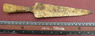 Authentic Ancient Viking Iron Spearhead Spear 8th To 11th Century A.  D.  A81 - 5 photo