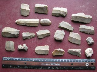 Neolithic Artifact - 20 Flint Tool Blades European 7330 photo