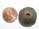Pre Columbian Clay Spindle Whorl Bead Patina The Americas photo 1