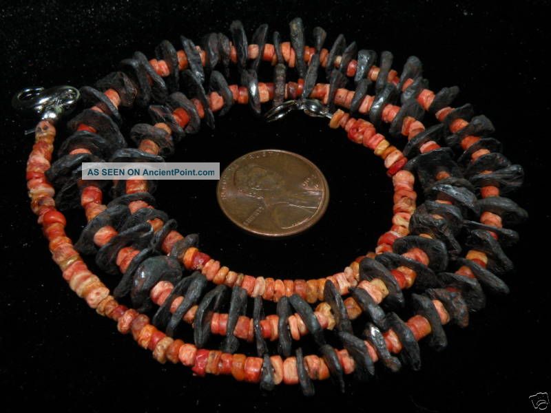 Pre Columbian Calima Rare Carbon Stone Beads The Americas photo