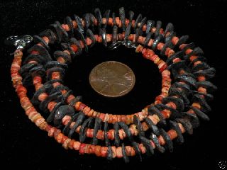 Pre Columbian Calima Rare Carbon Stone Beads photo