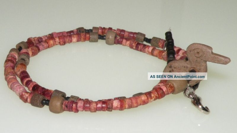 Pre - Columbian Spondylus Bird Pedant Beads Necklace The Americas photo