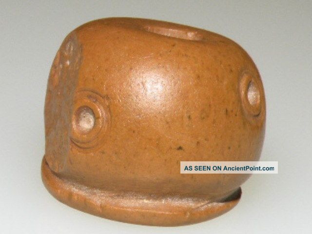 Pre Columbian Soap Stone Spindle Whorl Bead The Americas photo