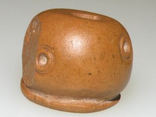 Pre Columbian Soap Stone Spindle Whorl Bead photo