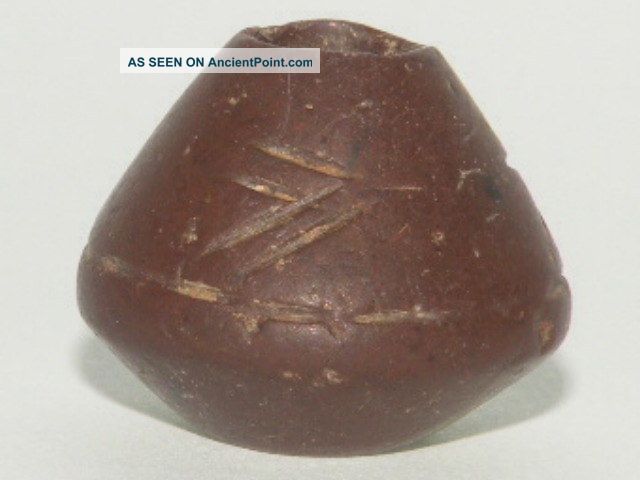 Pre Columbian Chimu Spindle Whorl Bead The Americas photo