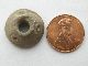 Pre Columbian Stone Spindle Whorl Eyes Bead The Americas photo 1