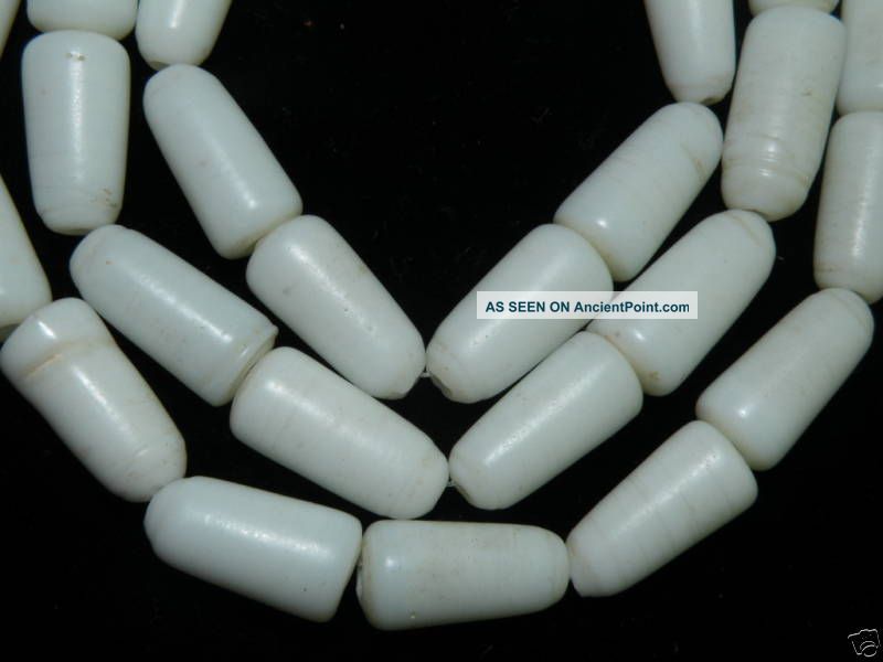 Rare Old Bohemian Czech White Trade Beads The Americas photo