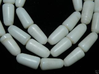 Rare Old Bohemian Czech White Trade Beads photo