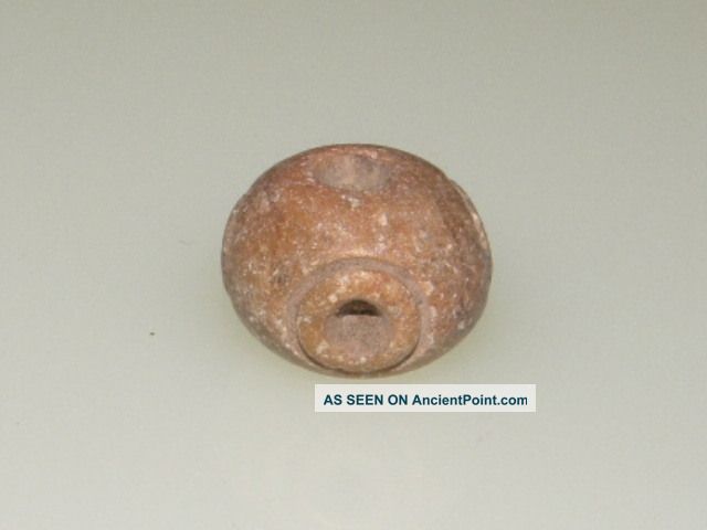 Pre Columbian Soap Stone Spindle Whorl Eye Bead The Americas photo