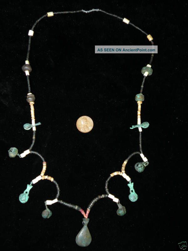 Pre Columbian Necklace Copper Beads - Pendants The Americas photo