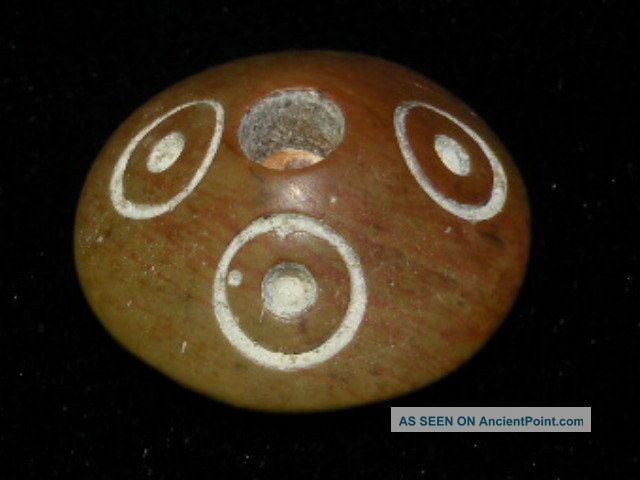 Pre Columbian Brown Stone Eye Bead The Americas photo