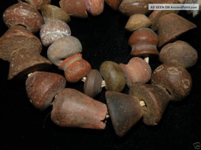 Pre Columbian Spindle Whorl Beads Starnd The Americas photo