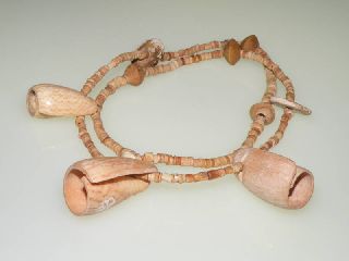 Pre - Columbian White Shell Beads Necklace photo