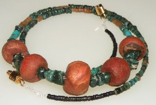 Pre - Columbian Small Turquoise,  Mixed Beads Wearable photo