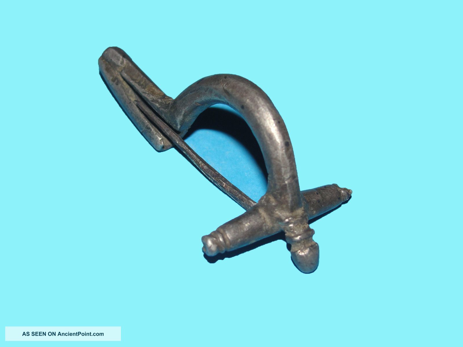 Roman Silver Fibula Crossbow Complete Roman photo