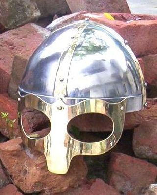 Viking Mask Deluxe Armor Helmet Ancient Armor Helmet Replica Larp Costume Prop photo