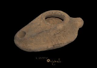 Roman Period Ancient Holy Land Terracotta Oil Lamp 021646 photo