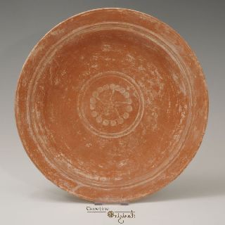 Large Ancient Roman Decorated Ceramic Red Ware Platter Plate Bowl 023416 photo