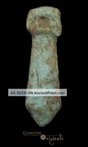 Ancient Egyptian Papyrus Sceptre Faience Amulet 010138 Egyptian photo