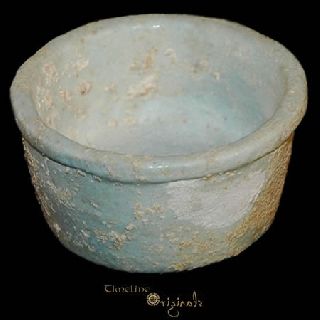 Ancient Egyptian Faience Niche Offering Cup 017376 photo