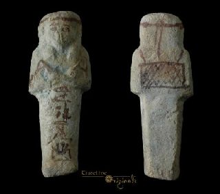 Ancient Egyptian Worker Figure Shabti Ushabti 014370 photo