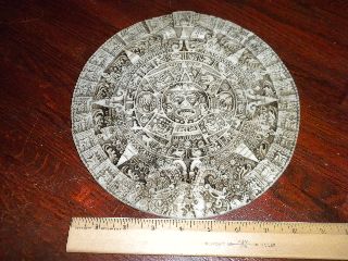 Aztec Mexican Resin Cast Art Reproduction Piece photo