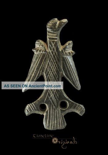 Very Rare Medieval Splayed Heraldic Eagle Secular Badge Bird 024617 British photo