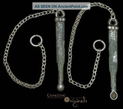 Extremely Rare Viking Silver Pendant & Chain 013597 Scandinavian photo