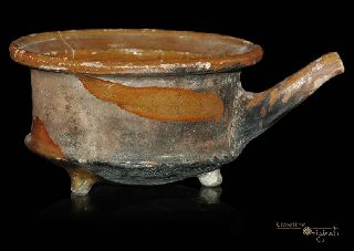 18th Century Post Medieval Dutch Cooking Pot 010625 photo