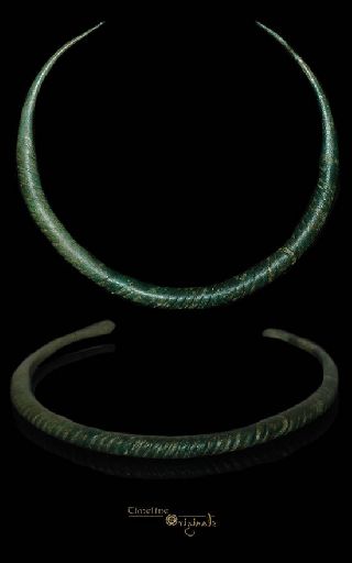 Viking Serpentine Spiral Bronze Arm Ring 014631 photo