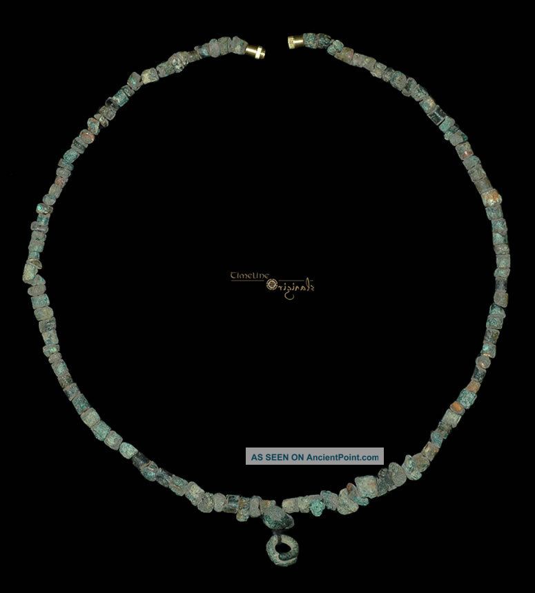 Pre - Achaemenid Parthian Bronze Bead Necklace 017598 Near Eastern photo