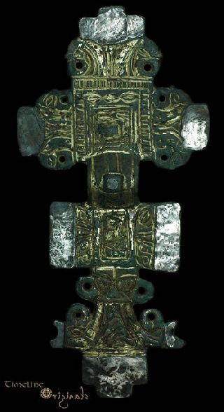 Anglo - Saxon Giant Large Hybrid Cruciform Brooch 010404 photo