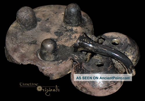 Rare Merovingian Alemannic Silver Belt Buckle 010599 European photo