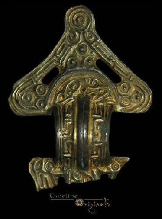 Extremely Rare Saxon / Ostrogothic Bow Brooch 016005 photo