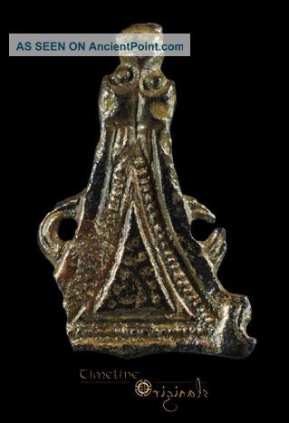 Rare Anglo - Saxon Chip Carved Gusset Plate 022420 British photo
