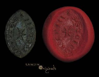 Medieval Stephan Crim Vessica Seal Matrix Vesica 018059 photo