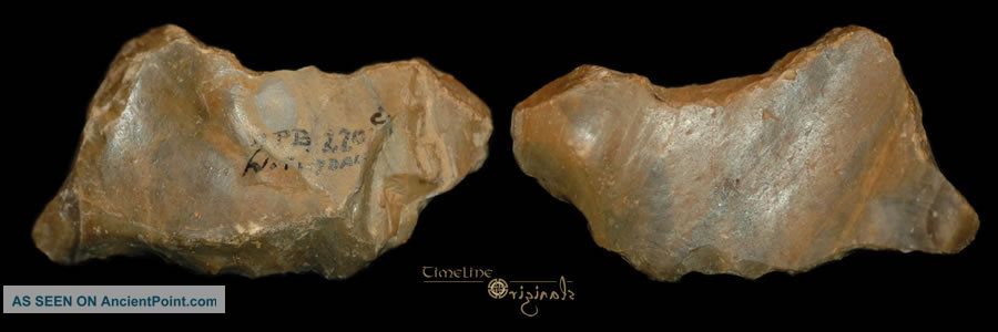 British Palaeolithic Clactonian Stone Age Tool 0167 Neolithic & Paleolithic photo