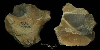 British Palaeolithic Clactonian Stone Age Tool 0177 photo