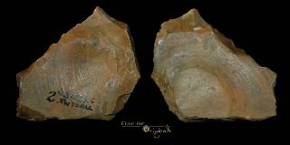 British Palaeolithic Clactonian Stone Age Tool 0158 photo