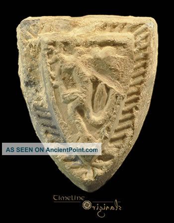 Medieval Rampant Lion Lead Trade Weight Shield 020274 British photo