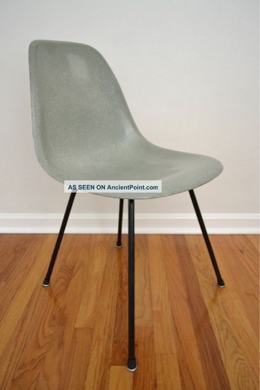 Herman Miller Eames Venice Side Shell X Base Chair Rare Zenith Sea Foam Dsx Post-1950 photo