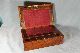 Antique Burl Walnut Portable Traveling Secretary Writing Desk Box Wood Slope Lap 1800-1899 photo 2